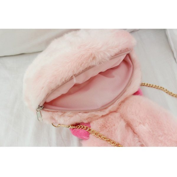 Esther Bunny - Plush Doll Face Shoulder Bag Cheap - Image 4