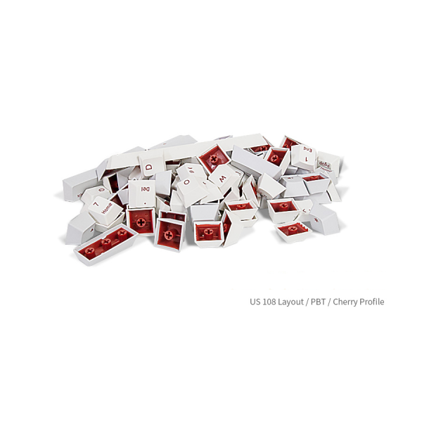 Archon - Cherry Profile PBT Two-tone Red Imprint Keycap Set Online - Image 2