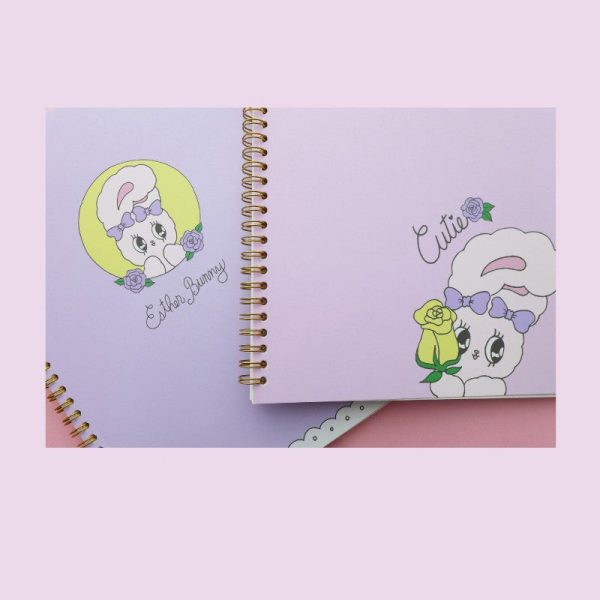 Esther Bunny - Ring Notebook with Grid For Cheap - Image 3