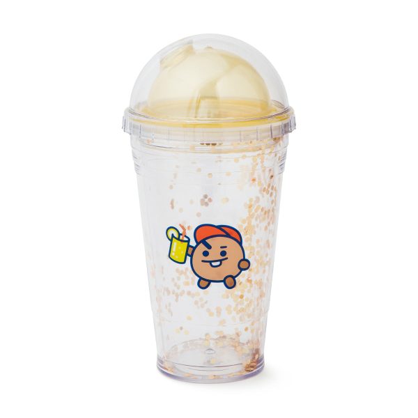BT21 - Bon Voyage Ice Glitter Tumbler - Shooky Hot on Sale - Image 3