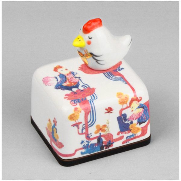 HK Studio - Twelve Earthly Branches Band Musical Paperweight - Rooster For Sale - Image 2