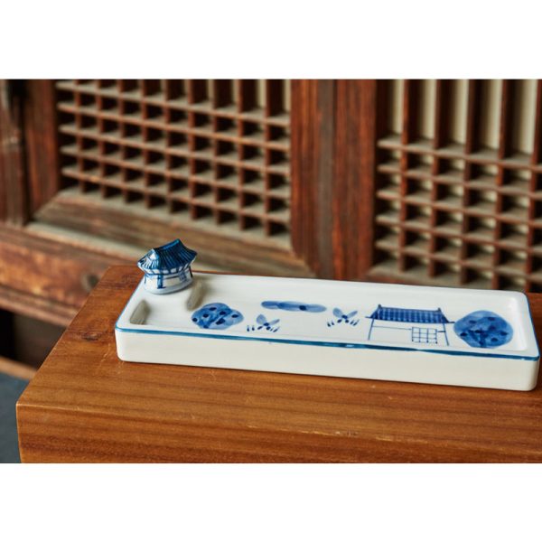 HK Studio - Moony Ceramic Hanok Pencil Rest For Cheap