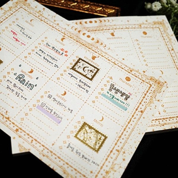 Libet - A5 Moon Weekly Memo Notepad Online - Image 4