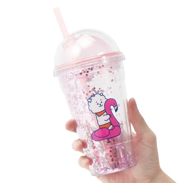 BT21 - Bon Voyage Ice Glitter Tumbler - RJ Sale