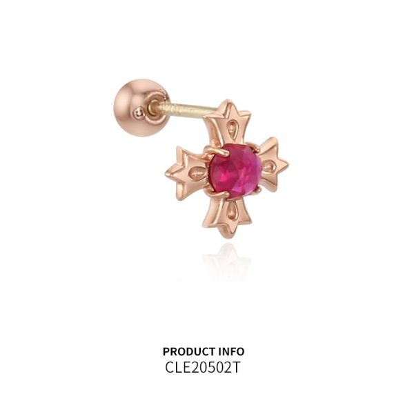 Saint Tail x Clue - Cross 10K Gold Piercing For Cheap - Image 2