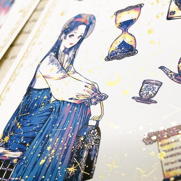 Libet - Gold Foil Cut-Out Removable Stickers Fashion - Image 3