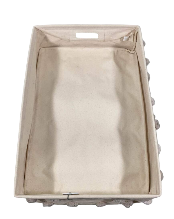 Pehr Hide Away Basket, Grey, Large Online Hot Sale - Image 2
