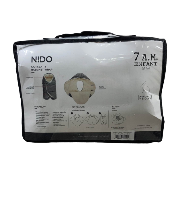 7 A.M. Enfant Nido Cloud, Heather Grey, Small (0-6 months) Sale - Image 3