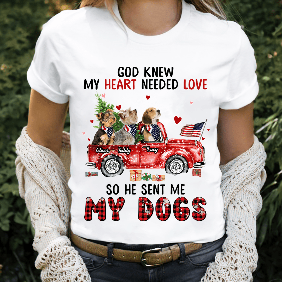 My Heart Need Love Dog Personalized Shirt, Personalized Gift for Dog Lovers, Dog Dad, Dog Mom – TS512PS01 Online Hot Sale