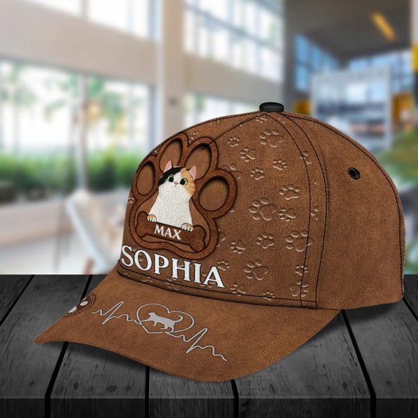 Cat Personalized Classic Cap, Personalized Gift for Cat Lovers, Cat Mom, Cat Dad - CP017PS11 Discount - Image 3